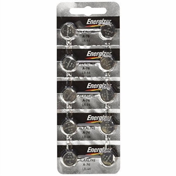Energizer LR44 1.5V Button Cell Battery 10 pack (Replaces: LR44, CR44, SR44, 357, SR44W, AG13, G13, A76, A-76, PX76, 675, 1166a, LR44H, V13GA, GP76A, L1154, RW82B, EPX76, SR44SW, 303, SR44, S303, S35