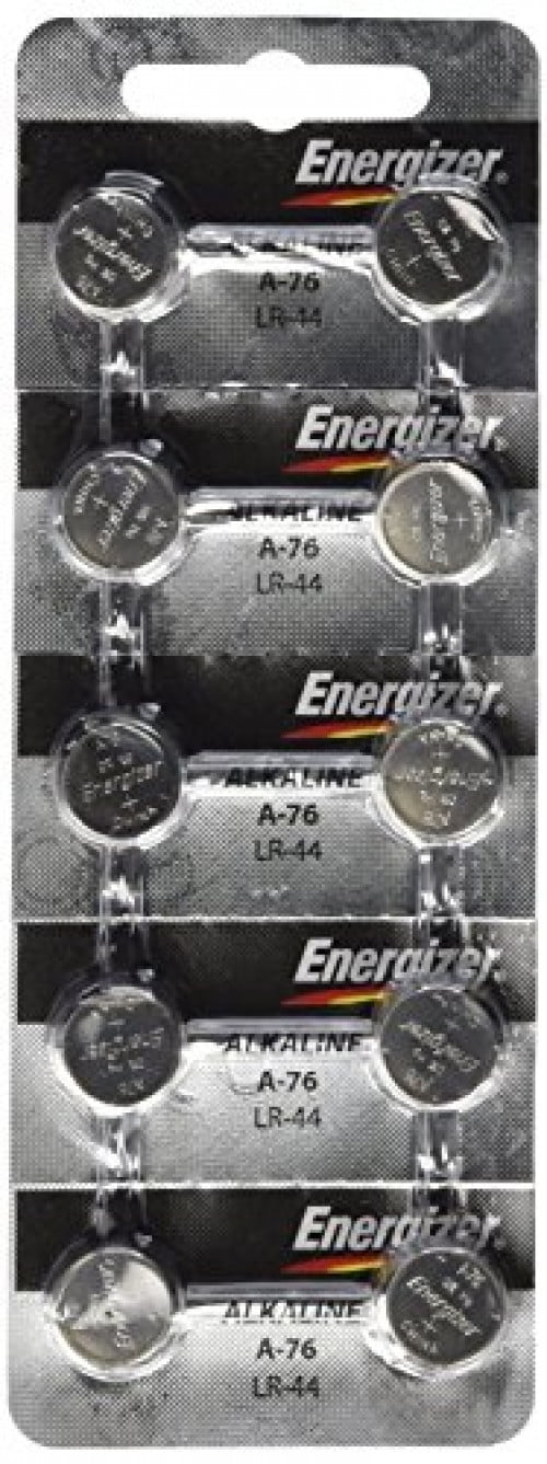 Energizer LR44 1.5V Button Cell Battery 10 pack (Replaces: LR44, CR44,  SR44, 357, SR44W, AG13, G13, A76, A-76, PX76, 675, 1166a, LR44H, V13GA,  GP76A, L1154, RW82B, EPX76, SR44SW, 303, SR44, S303, S35 