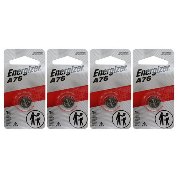 Energizer LR44 A76 1.5V Button Cell Battery (4-Pack)