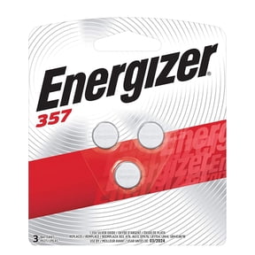 Energizer LR44 Battery, Silver Oxide 303, 357, AG13, or SR44 1.5 Volt Batteries 3 Count - Packaging May Vary
