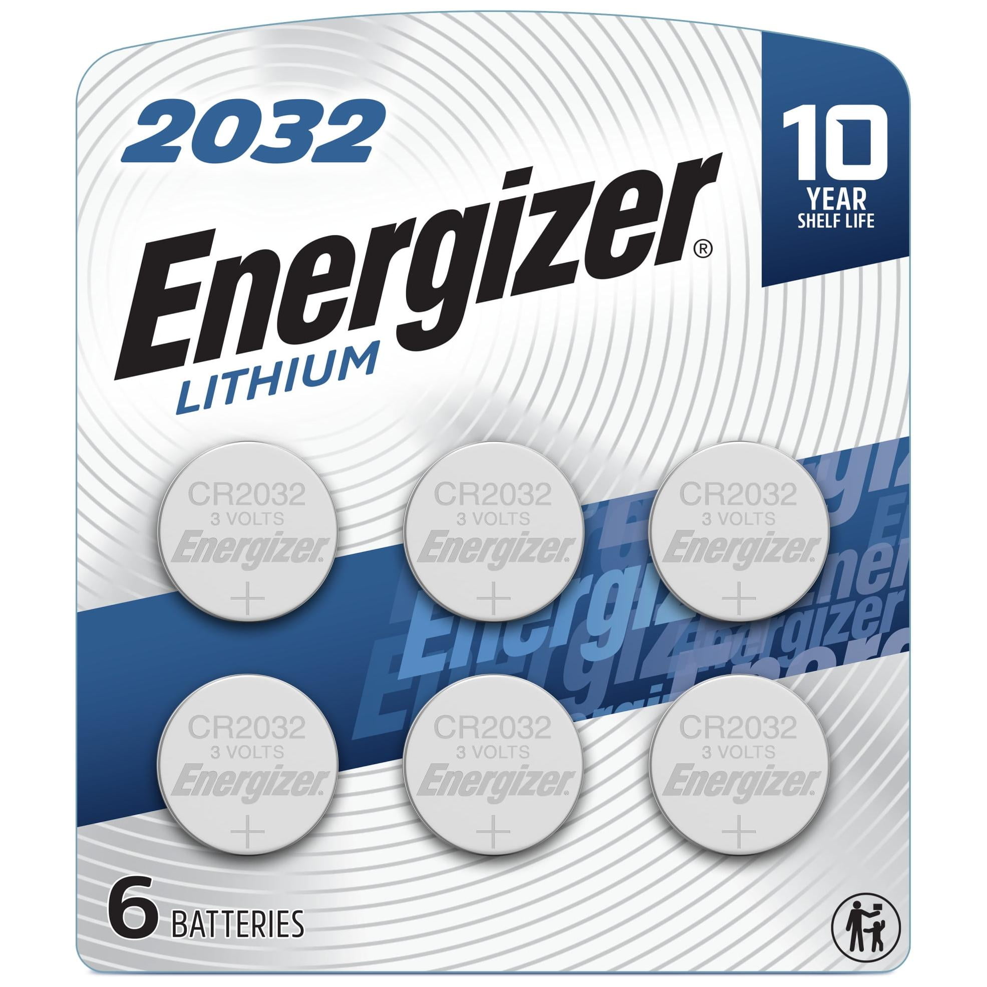 Energizer Lithium 2032, 12 Count (2 x 6 Packs)