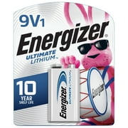 Energizer Lithium 9V Batteries 1 Pack, Lithium 9 Volt Batteries
