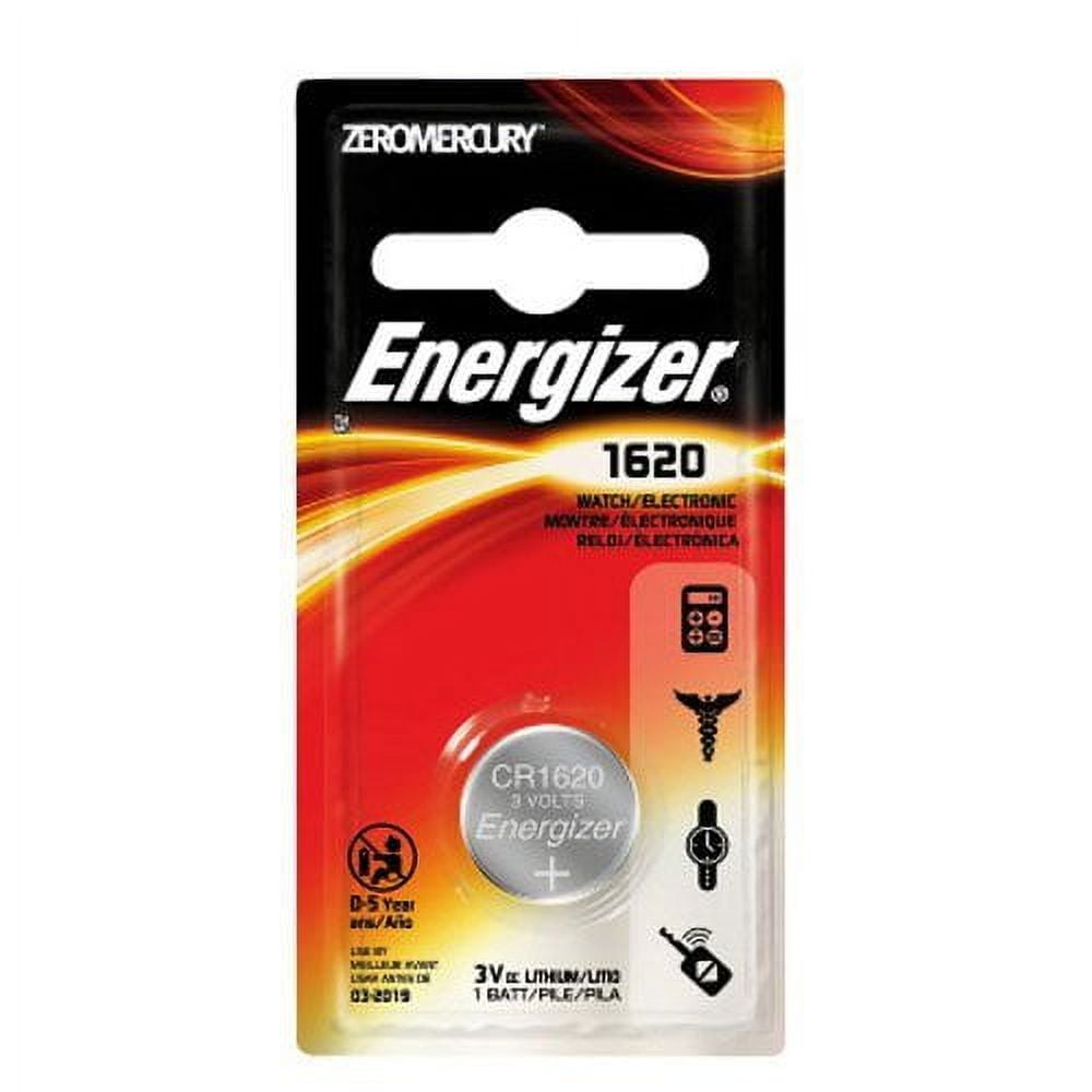 Energizer-ECR-1620 Watch Battery Replacment, CR1620, Free Delivery on 20  Pack