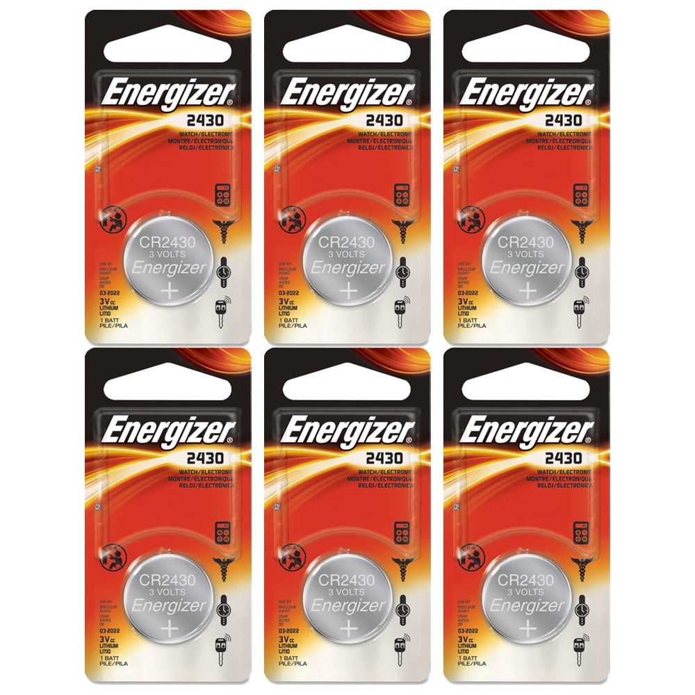 Energizer Lithium Coin Blister Pack Watch/Electronic Batteries, 6-Count