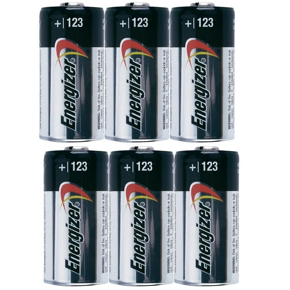 Energizer Lithium Photo Battery 123, 6-Count