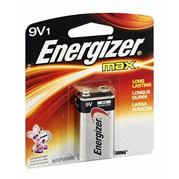 Energizer MAX 9V Alkaline Batteries, 1-Count (Pack of 20)