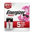 thumbnail image 1 of Energizer MAX 9V Batteries (1 Pack), 9 Volt Alkaline Batteries, 1 of 11