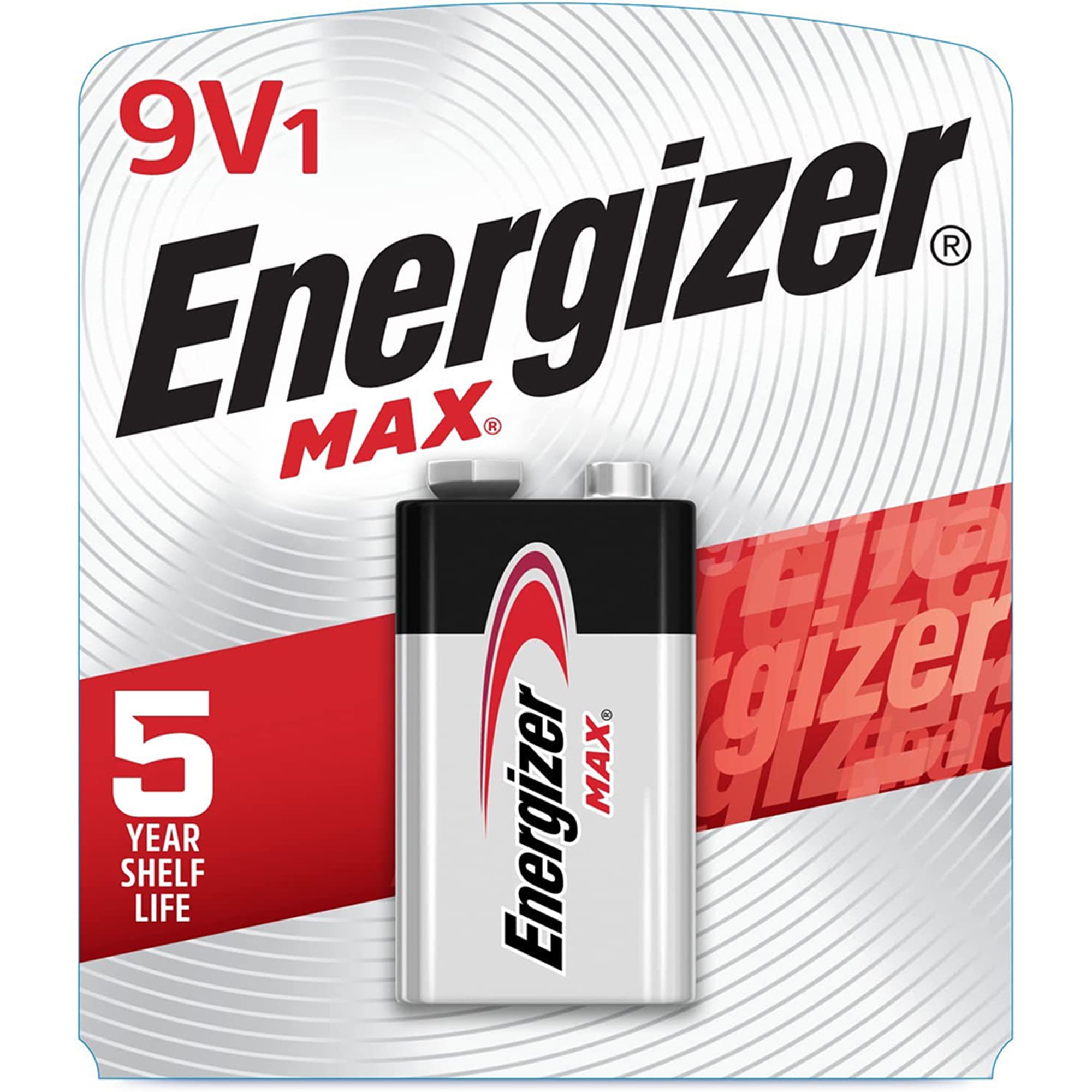 Energizer MAX 9V Batteries (1 Pack), 9 Volt Alkaline Batteries