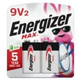 thumbnail image 1 of Energizer MAX 9V Batteries (2 Pack), 9 Volt Alkaline Batteries, 1 of 8