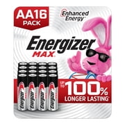 Energizer MAX AA Batteries 16 Pack, Double A Alkaline Batteries
