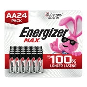 Energizer MAX AA Batteries (24 Pack), Double A Alkaline Batteries