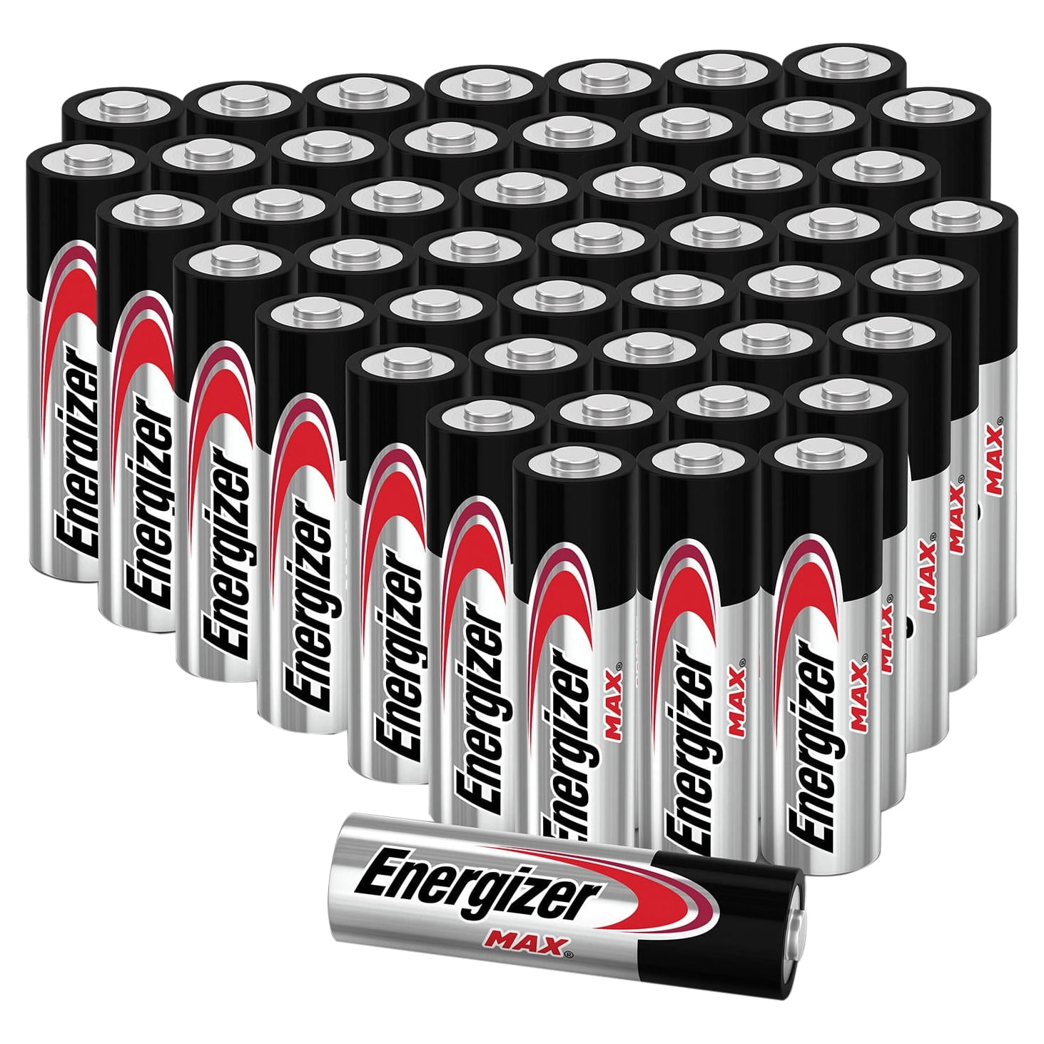Energizer MAX AA Batteries (48 Pack), Double A Alkaline Batteries