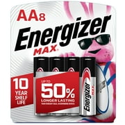 Energizer MAX AA Batteries (8 Pack), Double A Alkaline Batteries