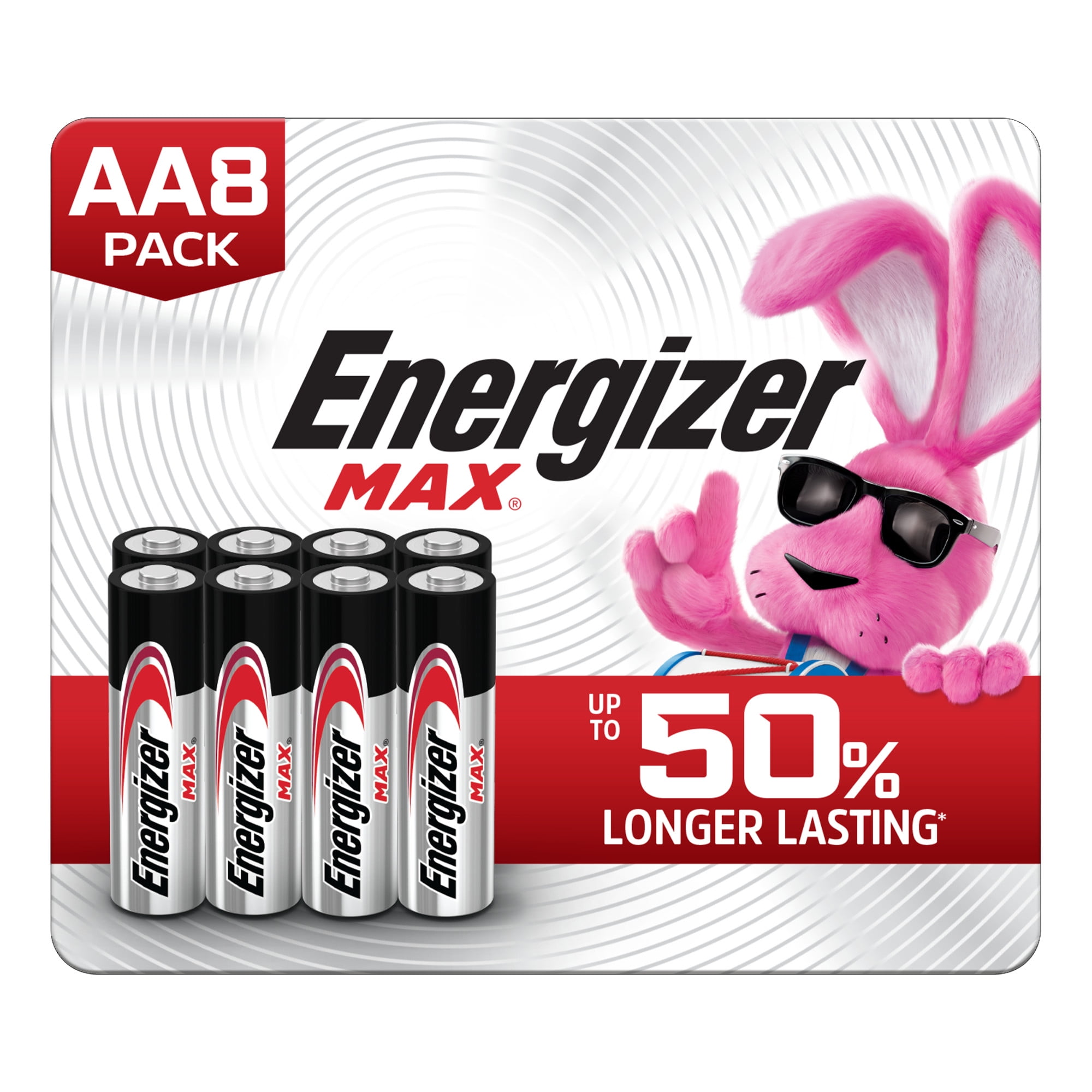 Energizer MAX AA Batteries (8 Pack), Double A Alkaline Batteries