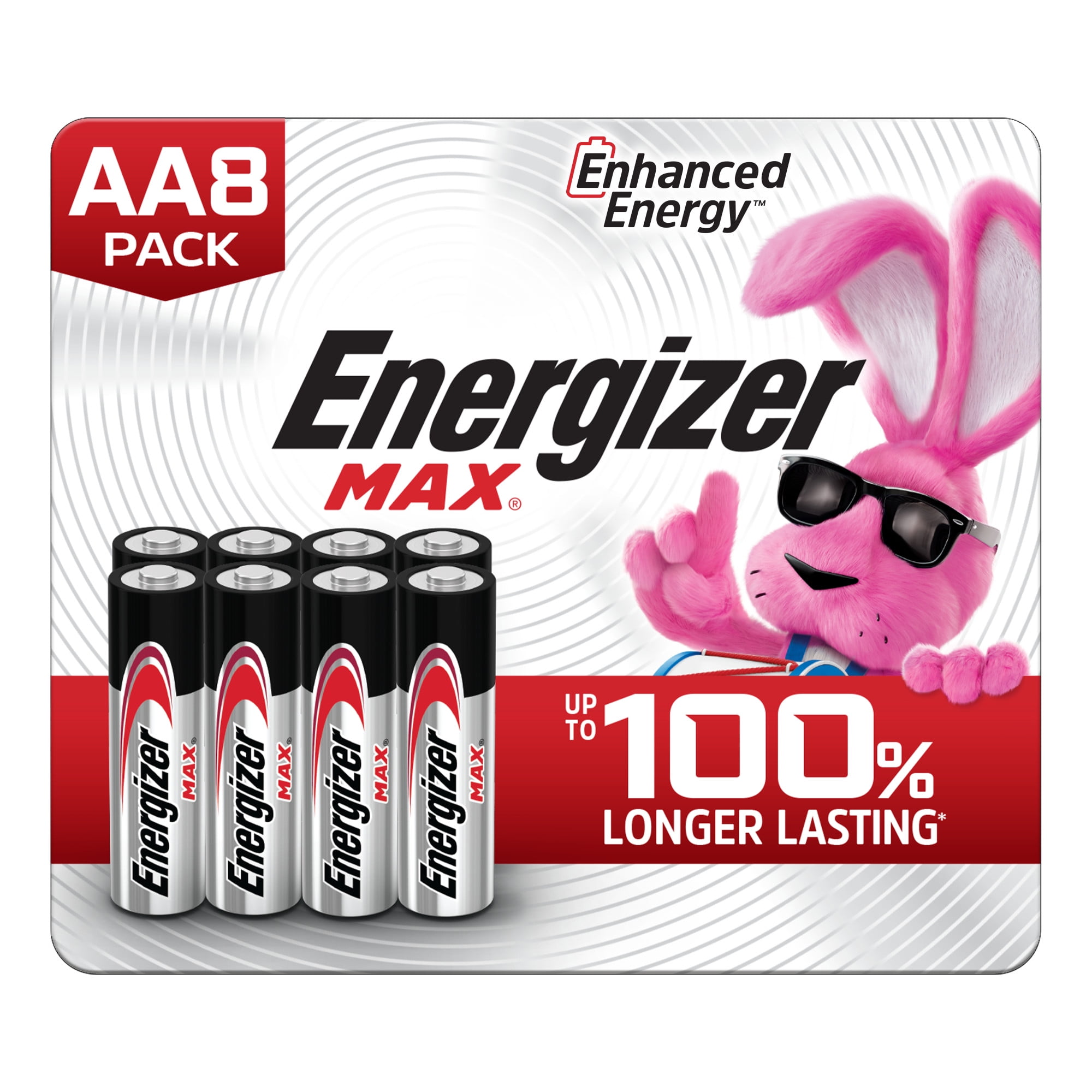 Energizer MAX AA Batteries (8 Pack), Double A Alkaline Batteries