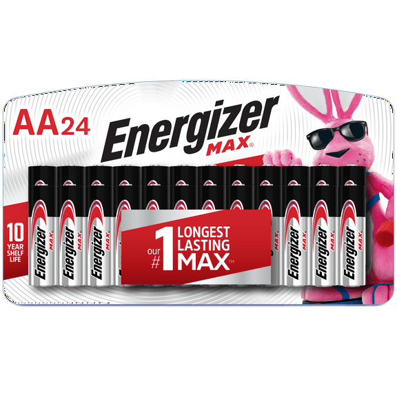 Energizer MAX AA Batteries, Alkaline Double A Batteries (24 Pack)
