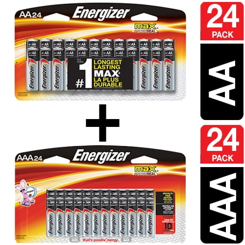 Energizer MAX AA Batteries and AAA Batteries (48 Pack Total)