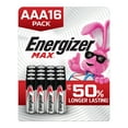 thumbnail image 1 of Energizer MAX AAA Batteries (16 Pack), Triple A Alkaline Batteries, 1 of 11