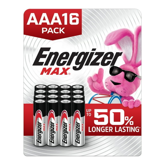 Energizer MAX AAA Batteries (16 Pack), Triple A Alkaline Batteries