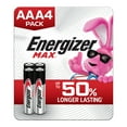 thumbnail image 1 of Energizer MAX AAA Batteries (4 Pack), Triple A Alkaline Batteries, 1 of 10