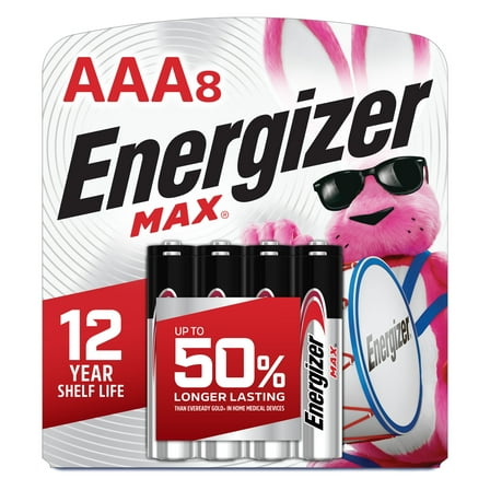 Energizer MAX AAA Batteries (8 Pack), Triple A Alkaline Batteries