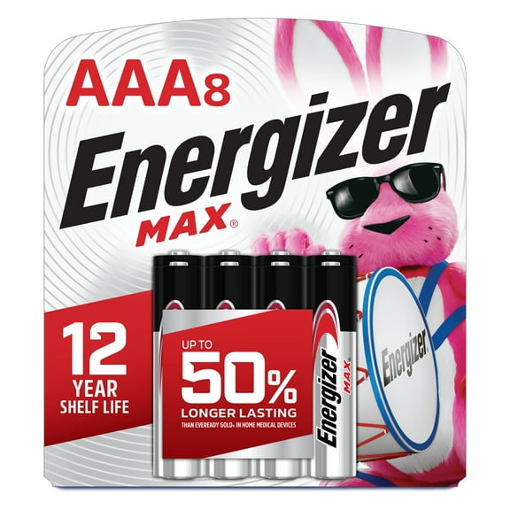 Energizer MAX AAA Batteries (8 Pack), Triple A Alkaline Batteries