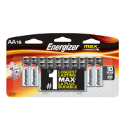 Energizer MAX Alkaline, AA Batteries, 16 Pack