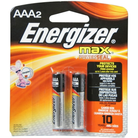 Energizer MAX Alkaline Batteries AAA 2 Each (Pack of 3)