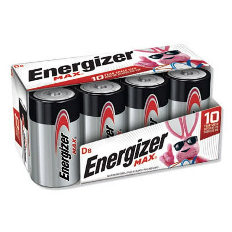 MAX Alkaline D Batteries, 1.5 V, 8/Pack MAX Alkaline D Batteries, 1.5 V, 8/Pack
