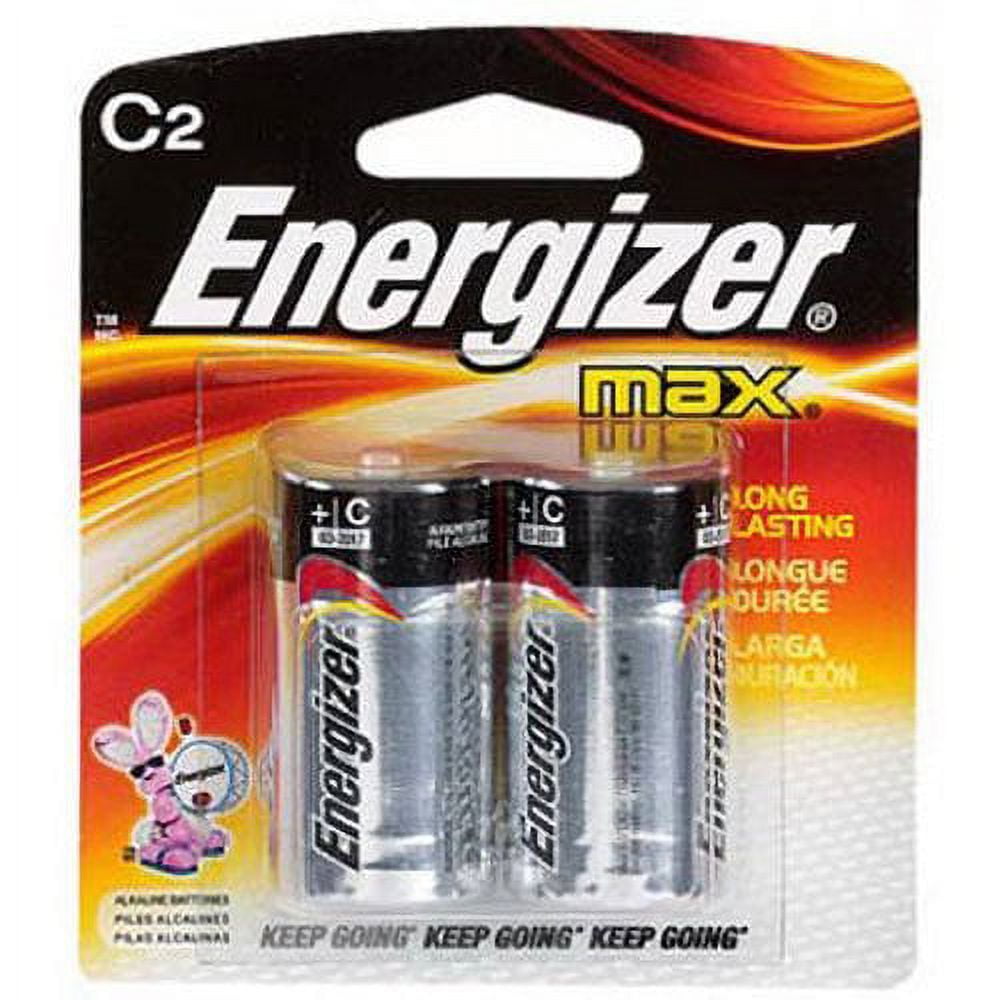 Energizer MAX C Alkaline Batteries, 2-Count (Pack of 18)