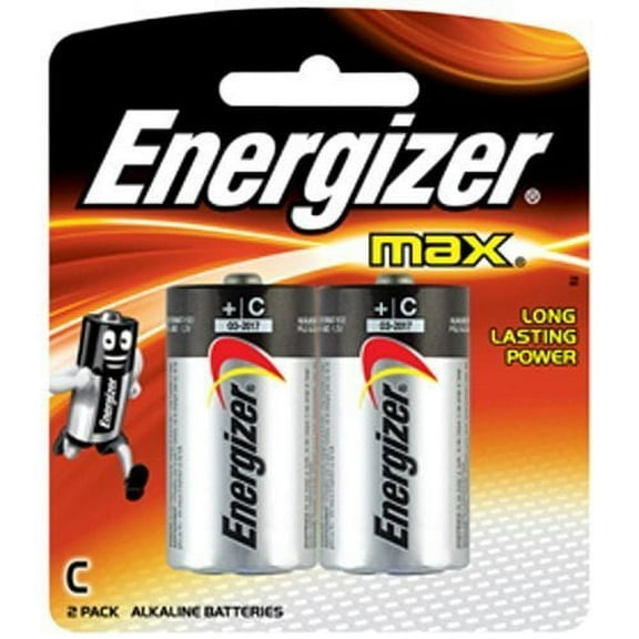Energizer MAX C Alkaline Batteries, 2-Count
