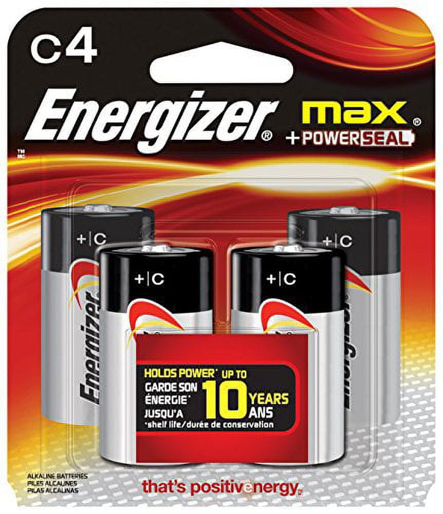 Energizer MAX C Alkaline Batteries 4 Each