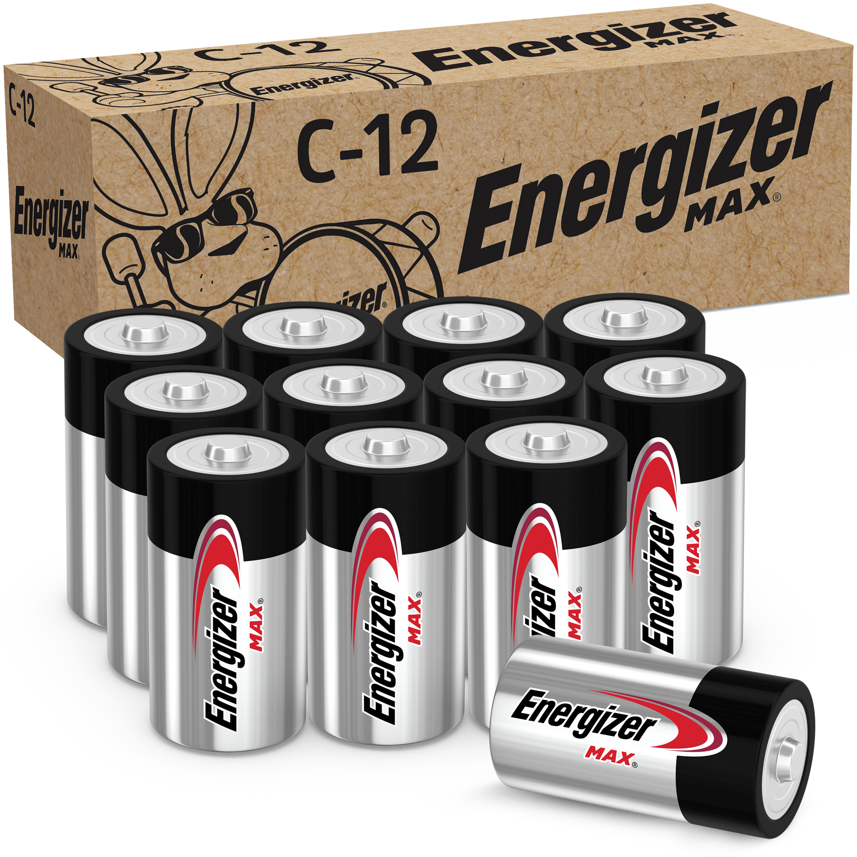 Energizer MAX C Batteries (12 Pack), C Cell Alkaline Batteries - image 1 of 13