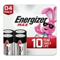 thumbnail image 1 of Energizer MAX D Batteries (4 Pack), D Cell Alkaline Batteries, 1 of 9