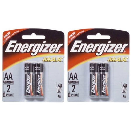 Energizer Max AA - 2 Pack Retail Carded - 2 Cards + Free Shipping