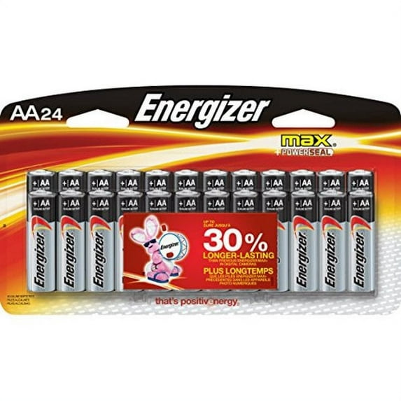 Energizer Max AA Premium Alkaline Batteries (24-Pack)