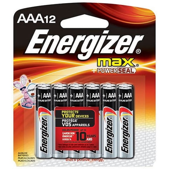 Energizer Max AAA Batteries (12 Pack), Triple A Alkaline