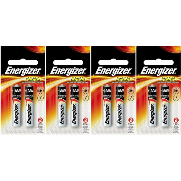 Energizer Max AAAA 8 Batteries "In Original Retail Packs"