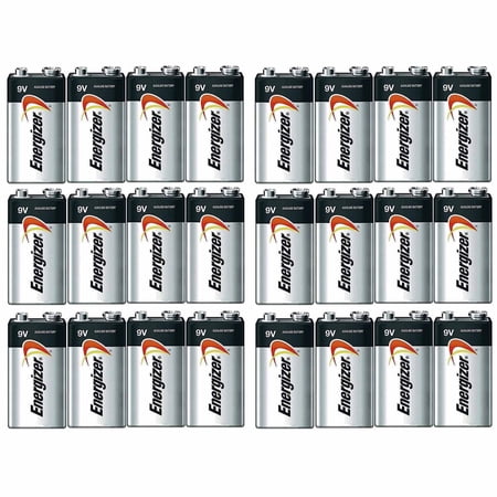 Energizer Max Alkaline 9 Volt, 24 Pack