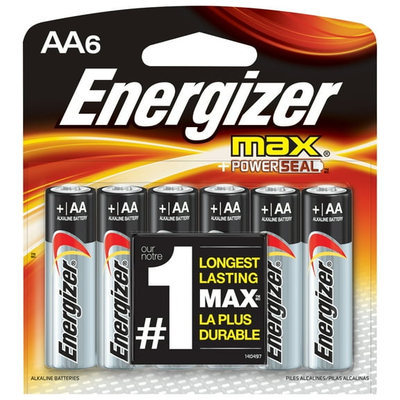 Energizer Max Alkaline AA Batteries 8 ea (Pack of 9)