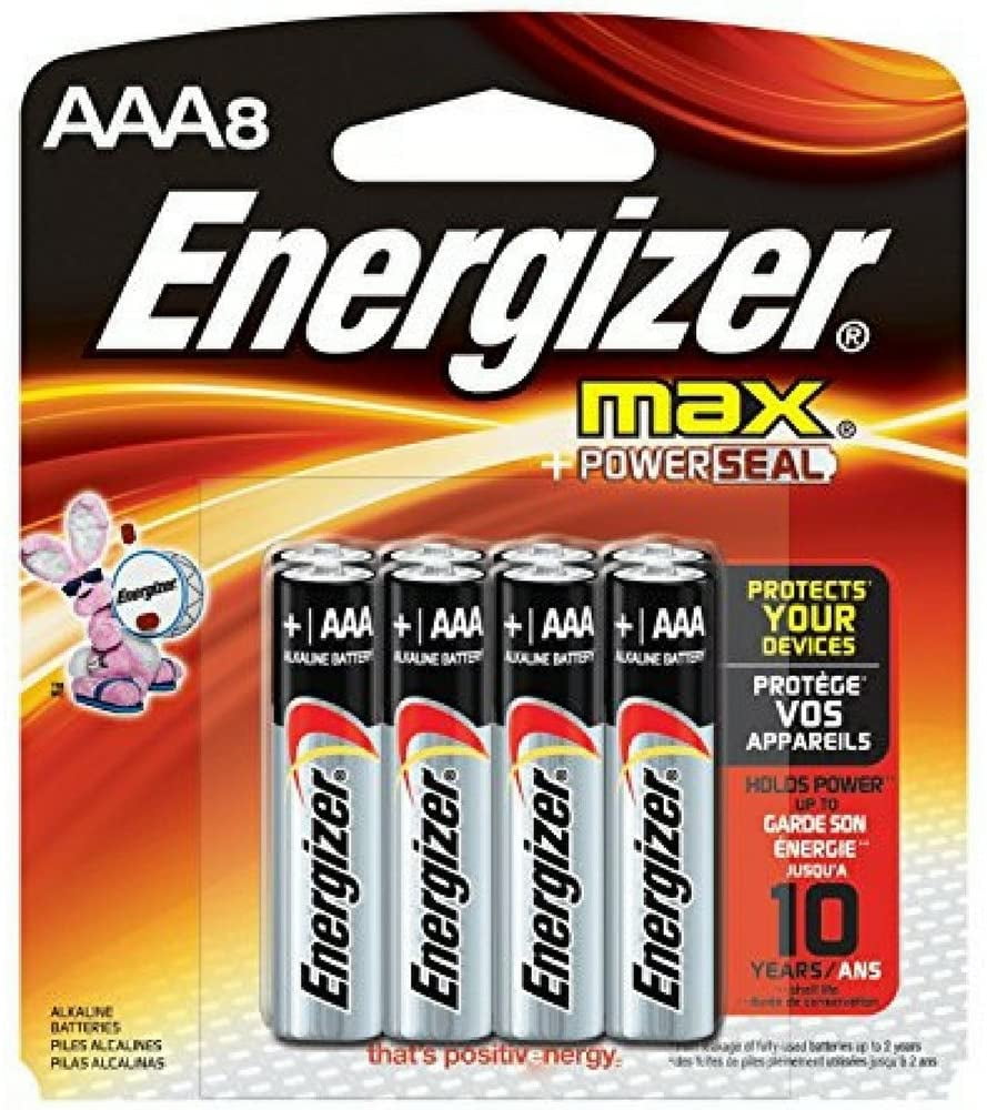 Energizer Max Alkaline AAA Batteries 8 ea ( Pack of 18)