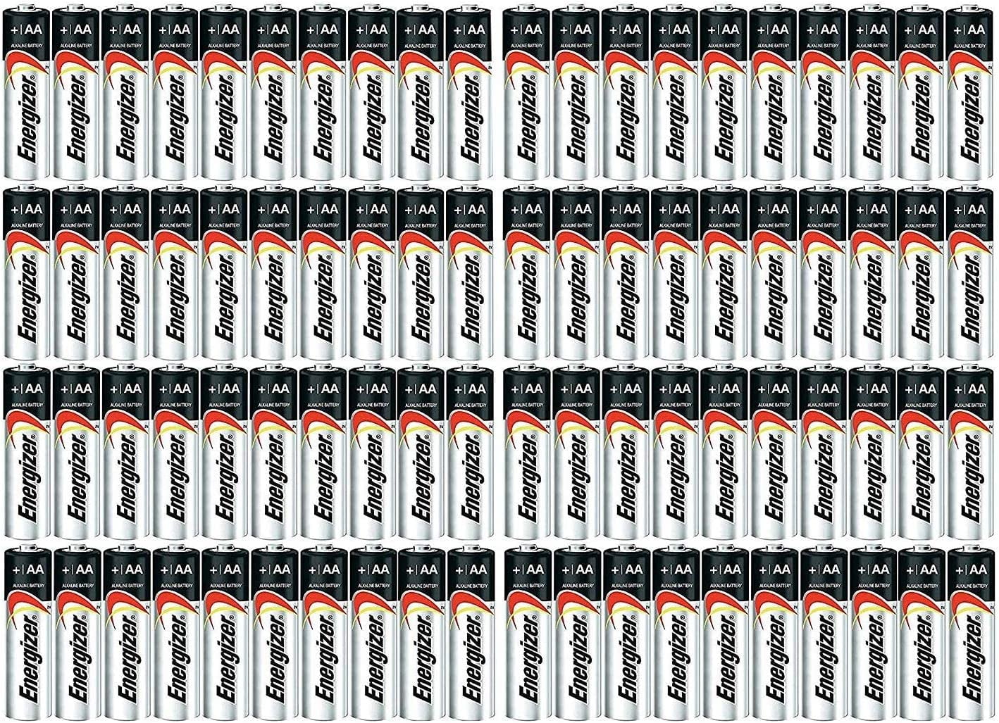 Energizer Max Alkaline Batteries, AA, Pack of 144