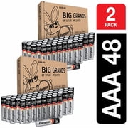 Energizer Max Powerseal Alkaline AAA Batteries, 96 Count 2 x 48 Packs