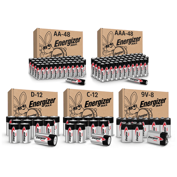 Energizer Max Ultimate Home Battery Pack: AA, AAA, C, D & 9V for 1 Year