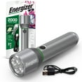 thumbnail image 1 of Energizer Metal Rechargeable LED Flashlight with USB Charging Port, 2000 Lumen, 1 of 9