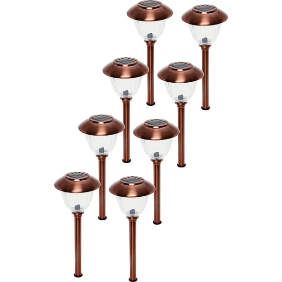 Energizer NEW Stainless Steel Solar LED 8 Lumen Path Lights Set