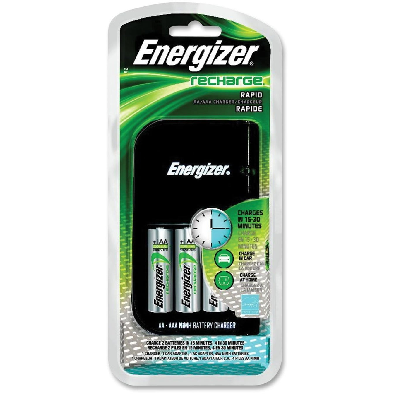Energizer Recharge 1-Hour Charger for NiMH Rechargeable AA and AAA  Batteries CH1HRWB-4 - Best Buy