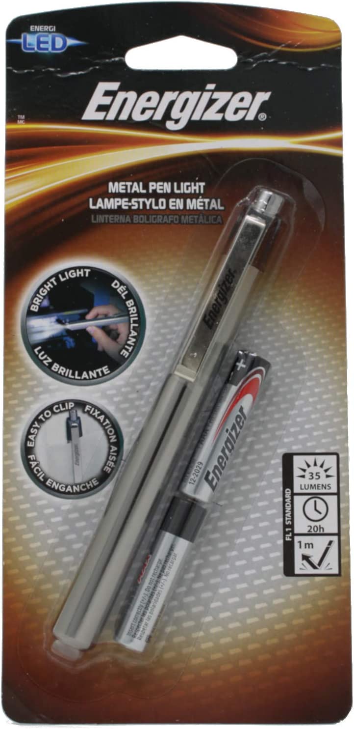 Energizer Pen Light Aluminum Led 2 Aaa White Case