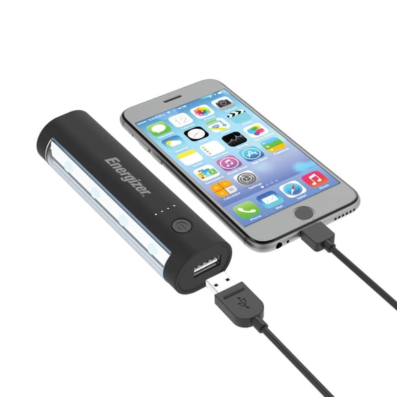 Energizer Portable Backup Battery USB Charger w/LED Light for Cell Phones and Mobile Devices 2600 mAh