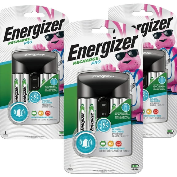 Energizer Pro Aa/aaa - 3 / Carton - 3 Hour - 4 - Aa, Aaa